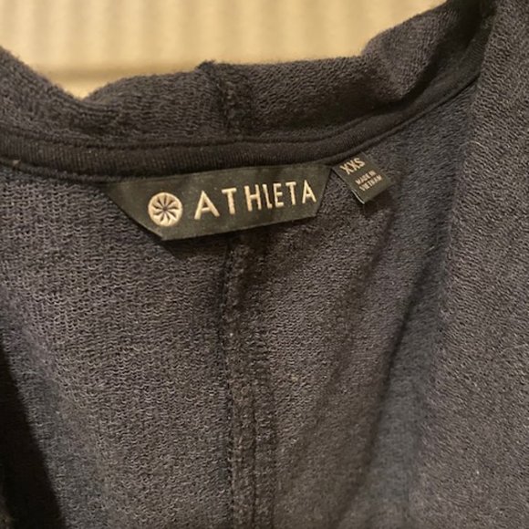 Athleta Sweatshirt Cardigan with Large Hood - Picture 4 of 4